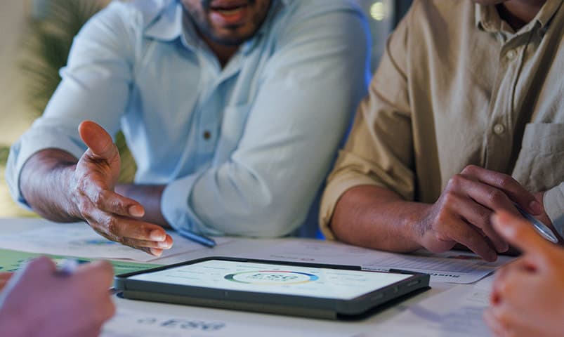 Business owners receiving CFO-level consulting support